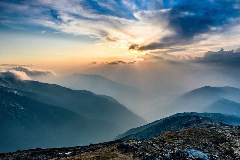 Berge Gegenlicht