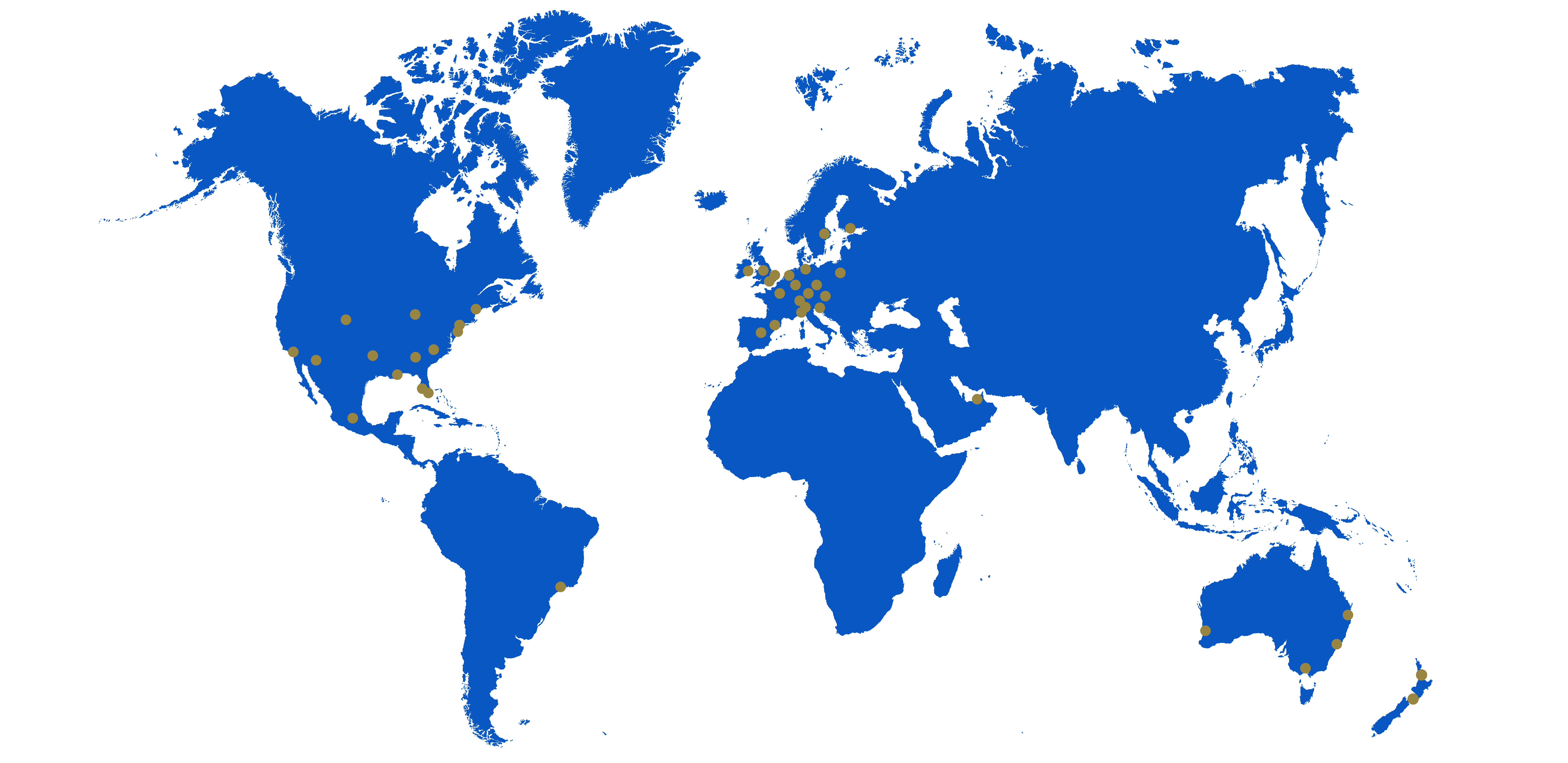 Locations map - blue