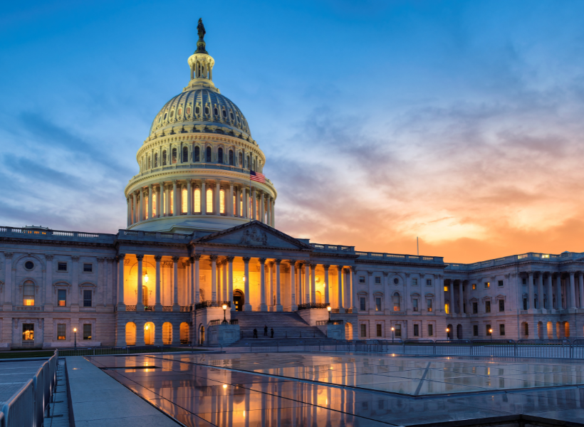 Capitol at sunset