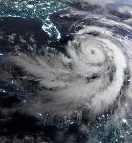 Hurricane from space
